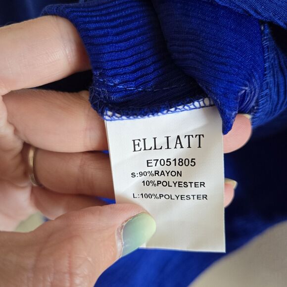 Revolve ELLIATT Lysander Dress in Cobalt sz XS Blue A-Line Mini RSP $290 NWOT - Picture 8 of 14